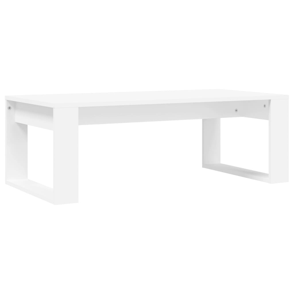 Salontafel 102x50x35 cm bewerkt hout wit is nu te koop bij PeponiXL, paradijselijk wonen!