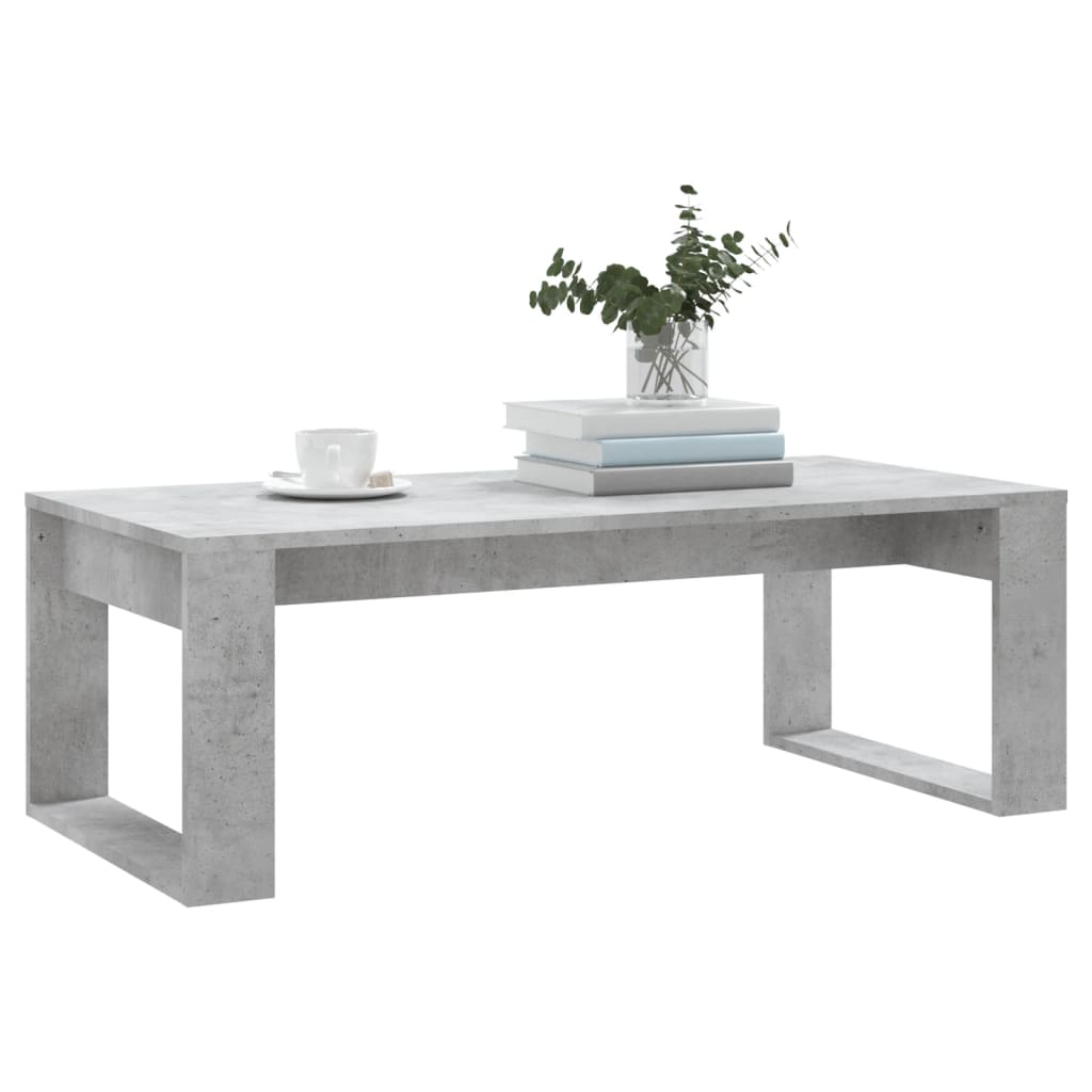 Salontafel 102x50x35 cm bewerkt hout betongrijs is nu te koop bij PeponiXL, paradijselijk wonen!