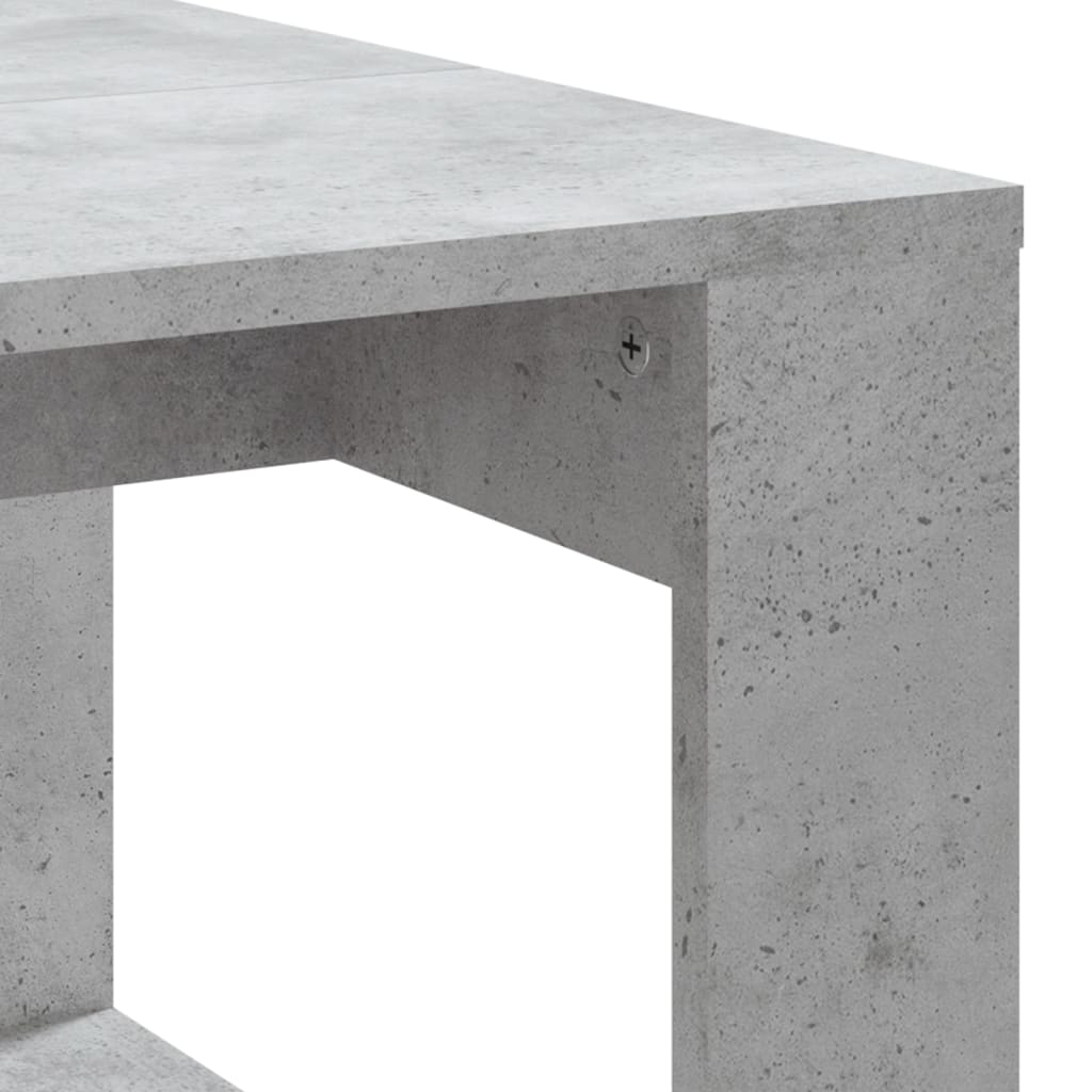 Salontafel 102x50x35 cm bewerkt hout betongrijs is nu te koop bij PeponiXL, paradijselijk wonen!
