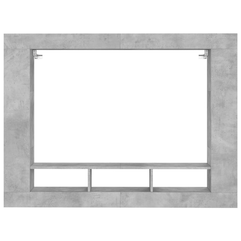 Tv-meubel 152x22x113 cm bewerkt hout betongrijs is nu te koop bij PeponiXL, paradijselijk wonen!