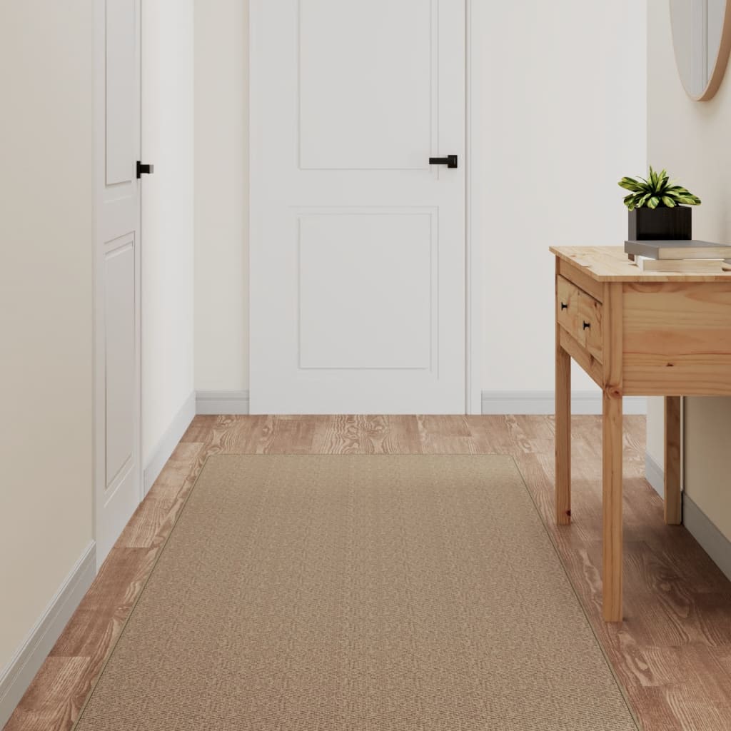 Tapijtloper 80x200 cm sisal-look zandkleurig is nu te koop bij PeponiXL, paradijselijk wonen!