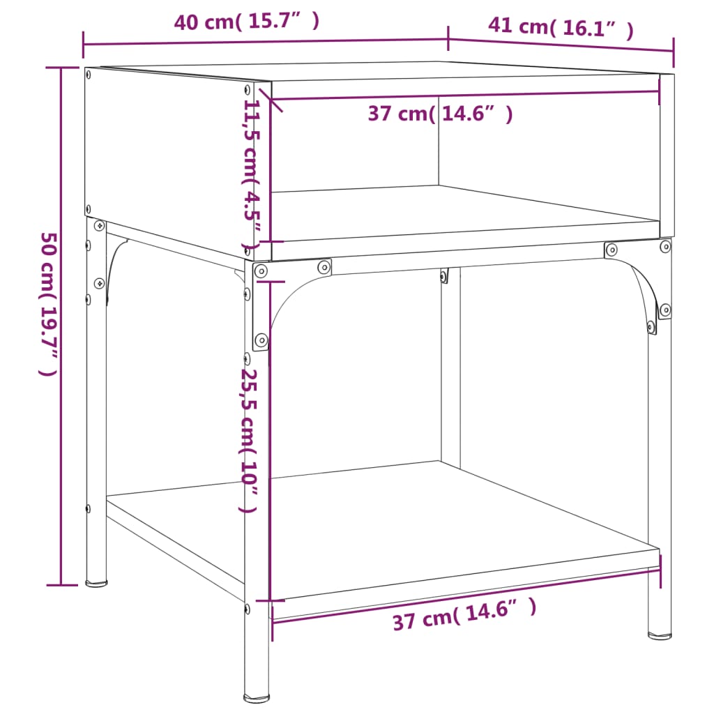 Nachtkastjes 2 st 40x41x50 cm bewerkt hout zwart is nu te koop bij PeponiXL, paradijselijk wonen!