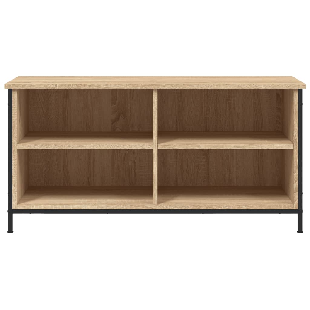 Tv-meubel 100x40x50 cm bewerkt hout sonoma eikenkleurig is nu te koop bij PeponiXL, paradijselijk wonen!