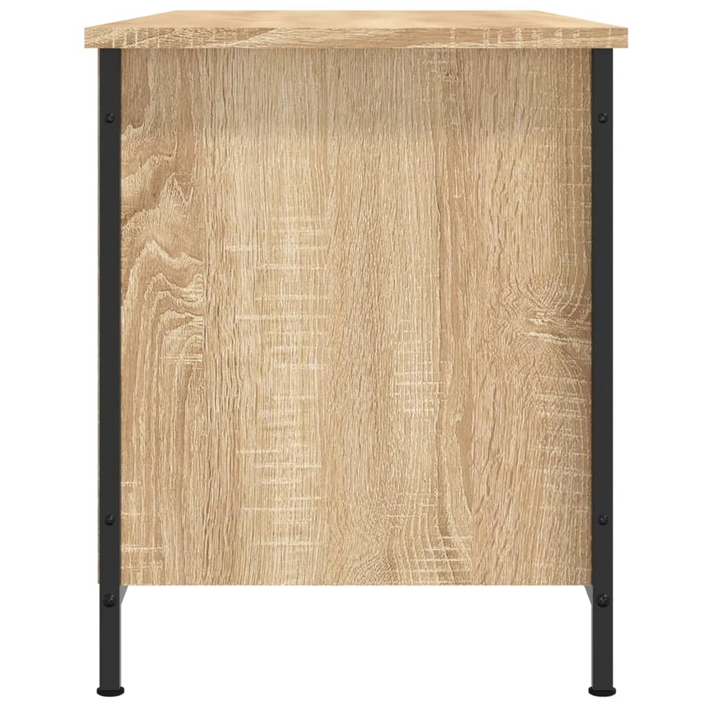 Tv-meubel 100x40x50 cm bewerkt hout sonoma eikenkleurig is nu te koop bij PeponiXL, paradijselijk wonen!