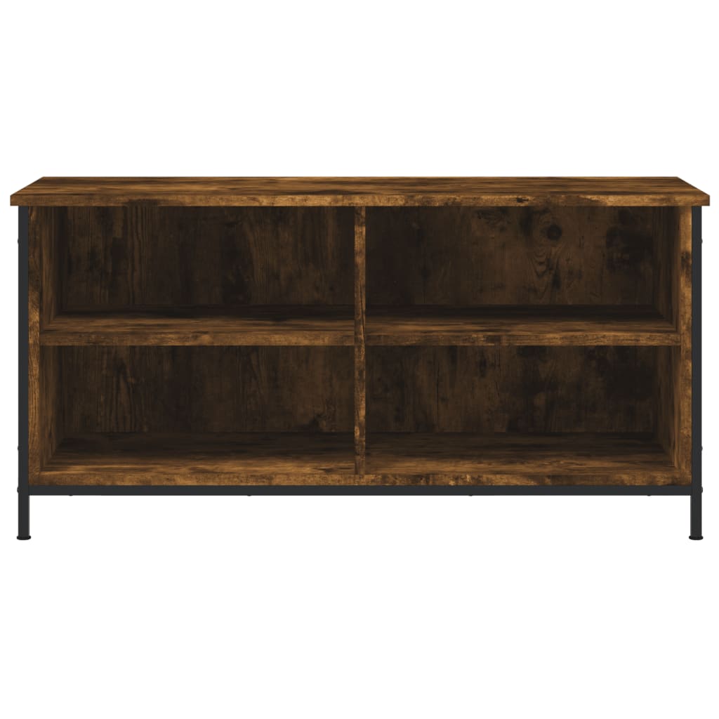 Tv-meubel 100x40x50 cm bewerkt hout gerookt eikenkleurig is nu te koop bij PeponiXL, paradijselijk wonen!