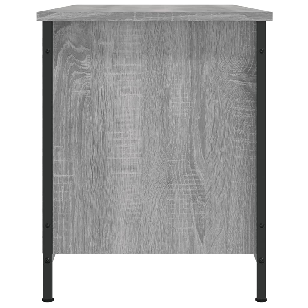 Tv-meubel 100x40x50 cm bewerkt hout grijs sonoma eikenkleurig is nu te koop bij PeponiXL, paradijselijk wonen!