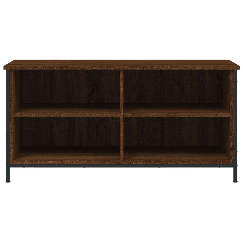 Tv-meubel 100x40x50 cm bewerkt hout bruin eikenkleur is nu te koop bij PeponiXL, paradijselijk wonen!