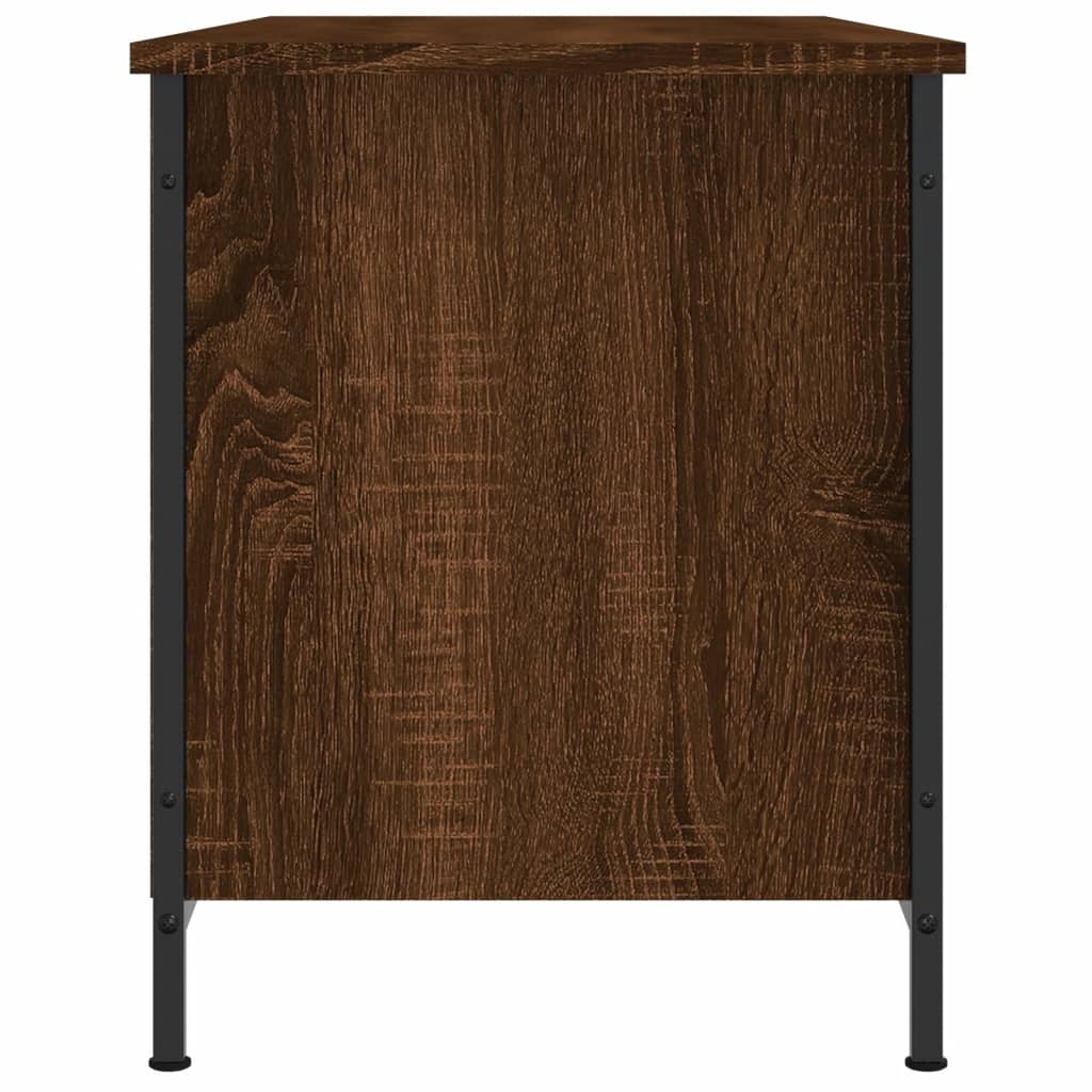 Tv-meubel 100x40x50 cm bewerkt hout bruin eikenkleur is nu te koop bij PeponiXL, paradijselijk wonen!