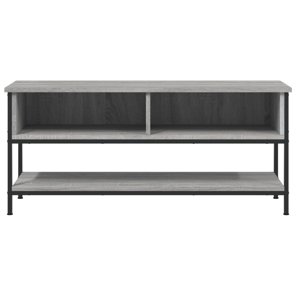 Tv-meubel 100x35x45 cm bewerkt hout grijs sonoma eikenkleurig is nu te koop bij PeponiXL, paradijselijk wonen!