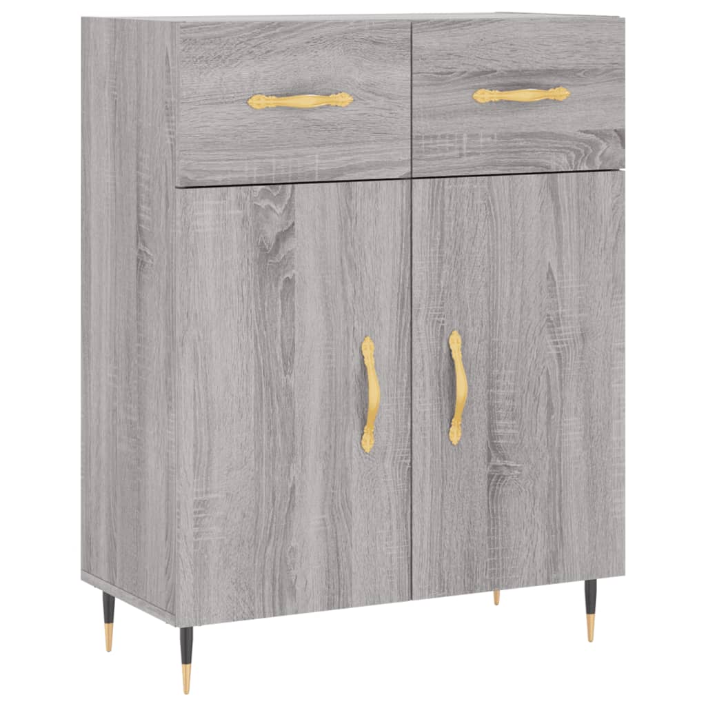 Dressoir 69,5x34x90 cm bewerkt hout grijs sonoma eikenkleurig is nu te koop bij PeponiXL, paradijselijk wonen!