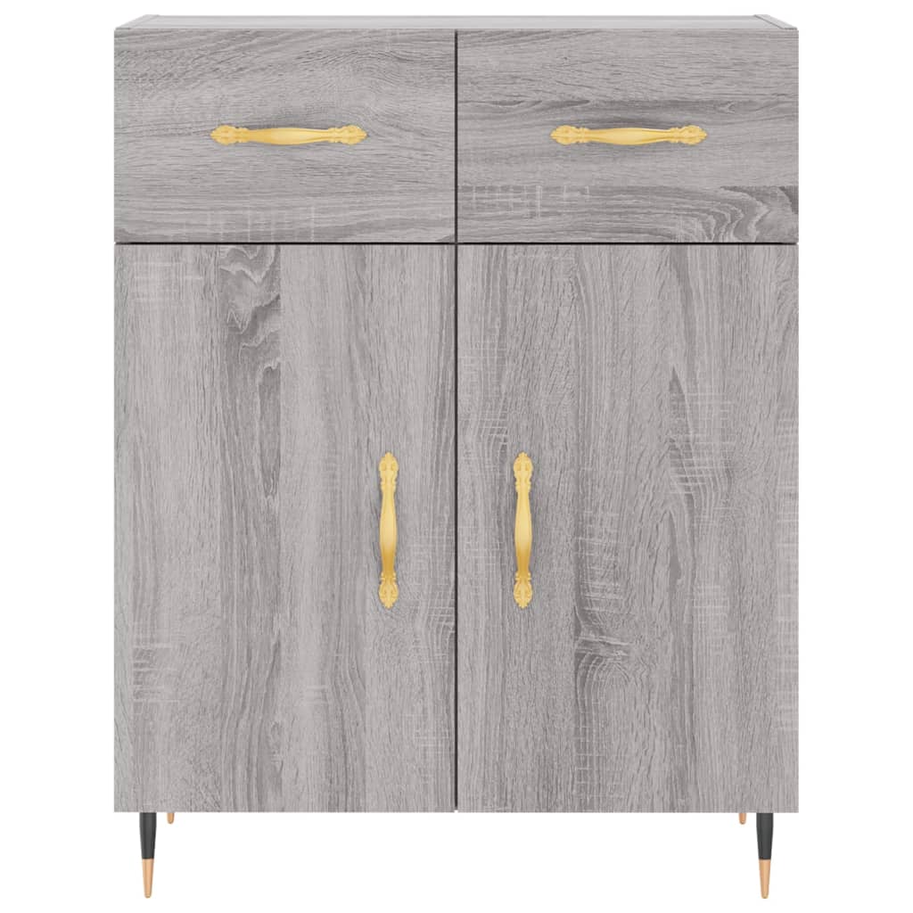 Dressoir 69,5x34x90 cm bewerkt hout grijs sonoma eikenkleurig is nu te koop bij PeponiXL, paradijselijk wonen!