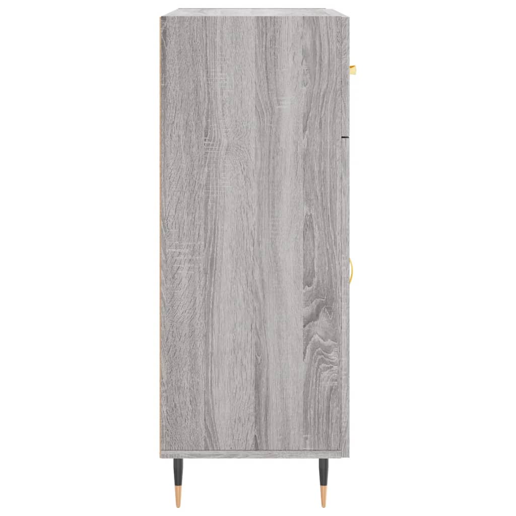 Dressoir 69,5x34x90 cm bewerkt hout grijs sonoma eikenkleurig is nu te koop bij PeponiXL, paradijselijk wonen!