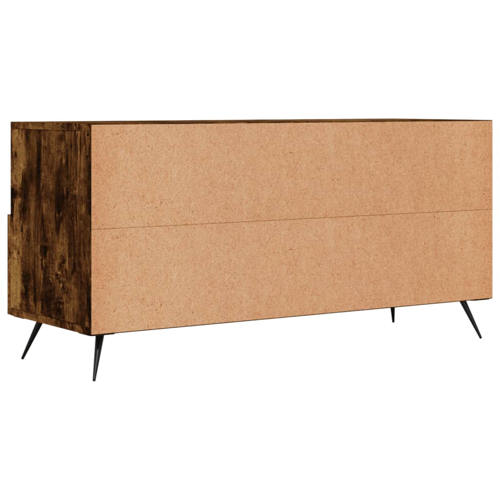 Tv-meubel 102x36x50 cm bewerkt hout gerookt eikenkleurig is nu te koop bij PeponiXL, paradijselijk wonen!