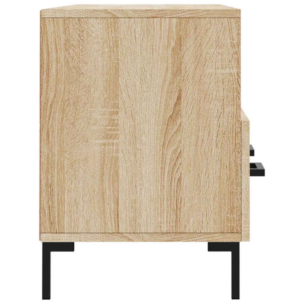 Tv-meubel 102x36x50 cm bewerkt hout sonoma eikenkleurig is nu te koop bij PeponiXL, paradijselijk wonen!