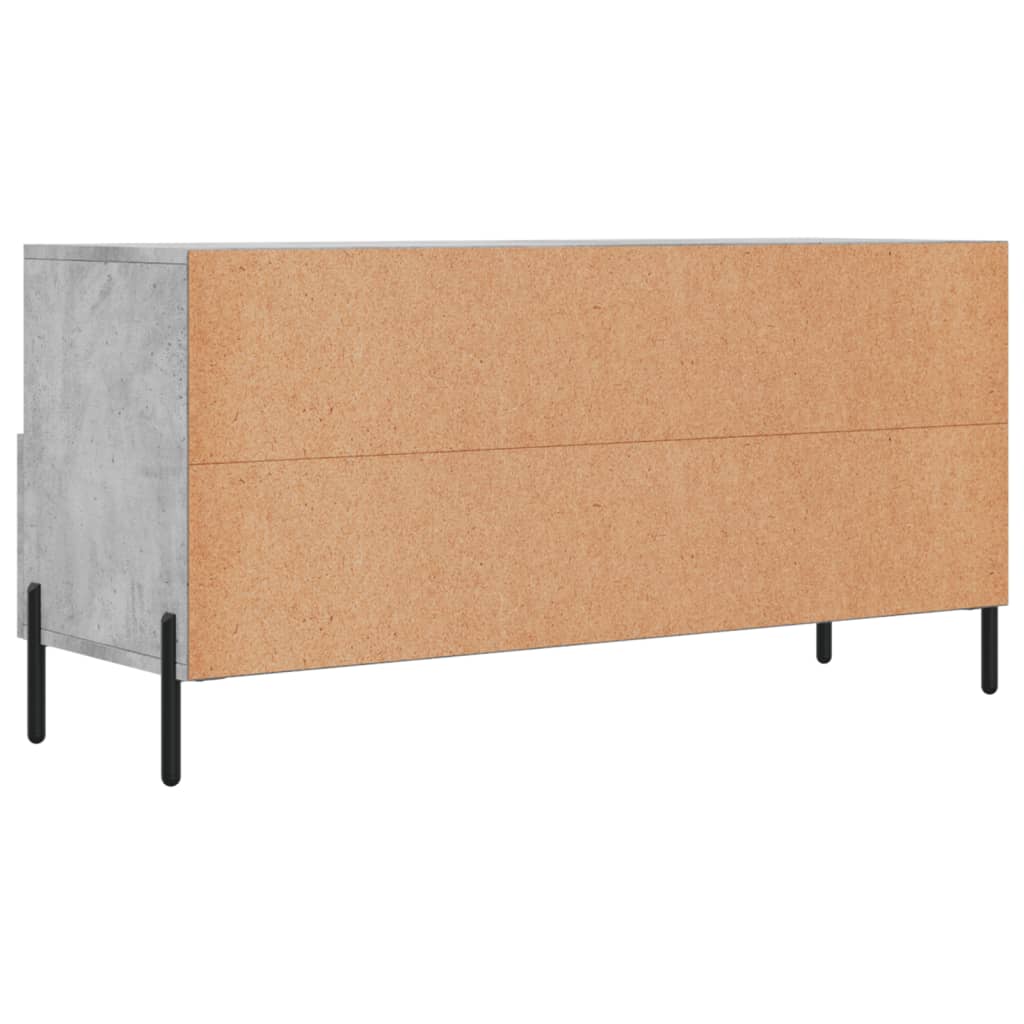 Tv-meubel 102x36x50 cm bewerkt hout betongrijs is nu te koop bij PeponiXL, paradijselijk wonen!