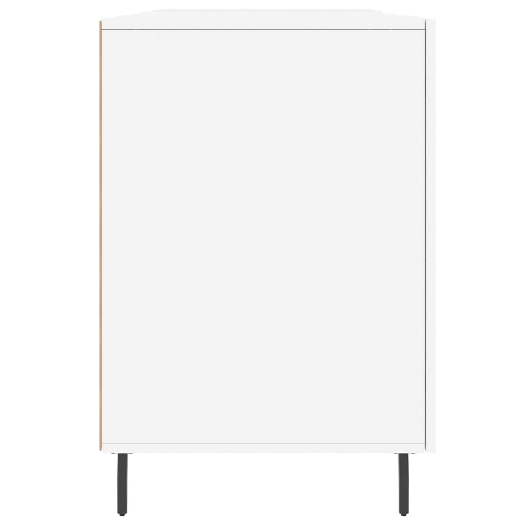 Bureau 140x50x75 cm bewerkt hout wit is nu te koop bij PeponiXL, paradijselijk wonen!