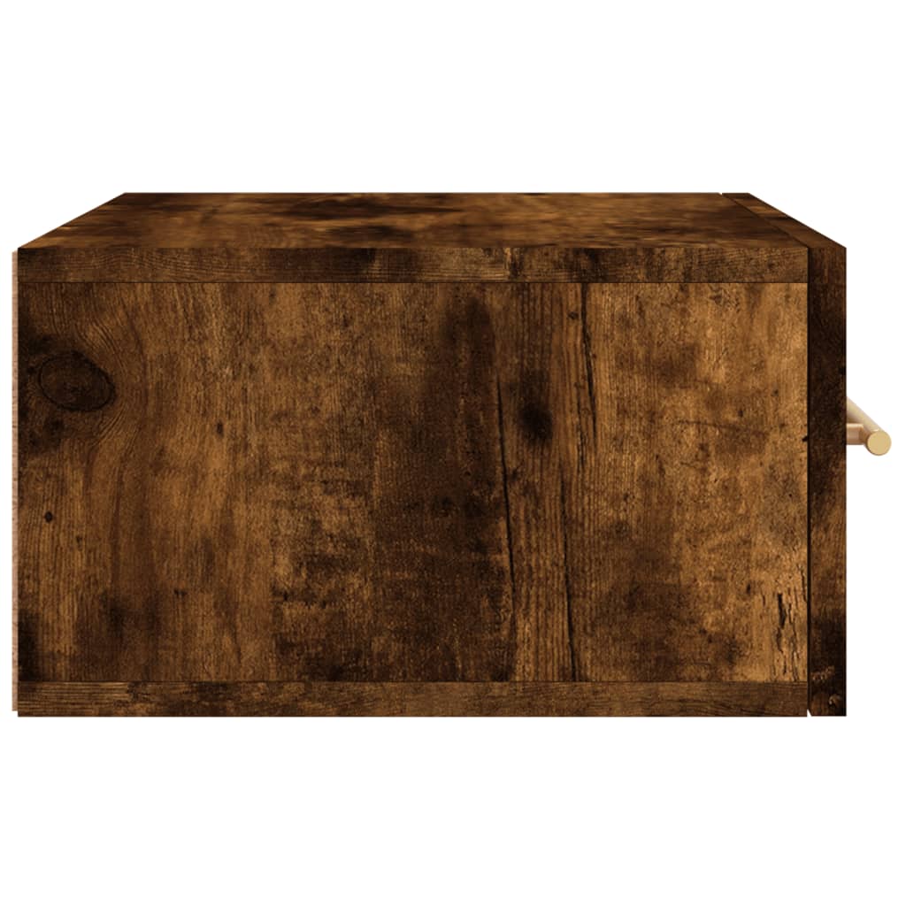 Nachtkastjes 2 st wandgemonteerd 35x35x20 cm gerookt eikenkleur is nu te koop bij PeponiXL, paradijselijk wonen!