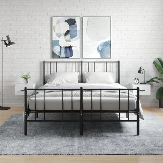 Nachtkastjes 2 st wandgemonteerd 35x35x20 cm hoogglans wit is nu te koop bij PeponiXL, paradijselijk wonen!