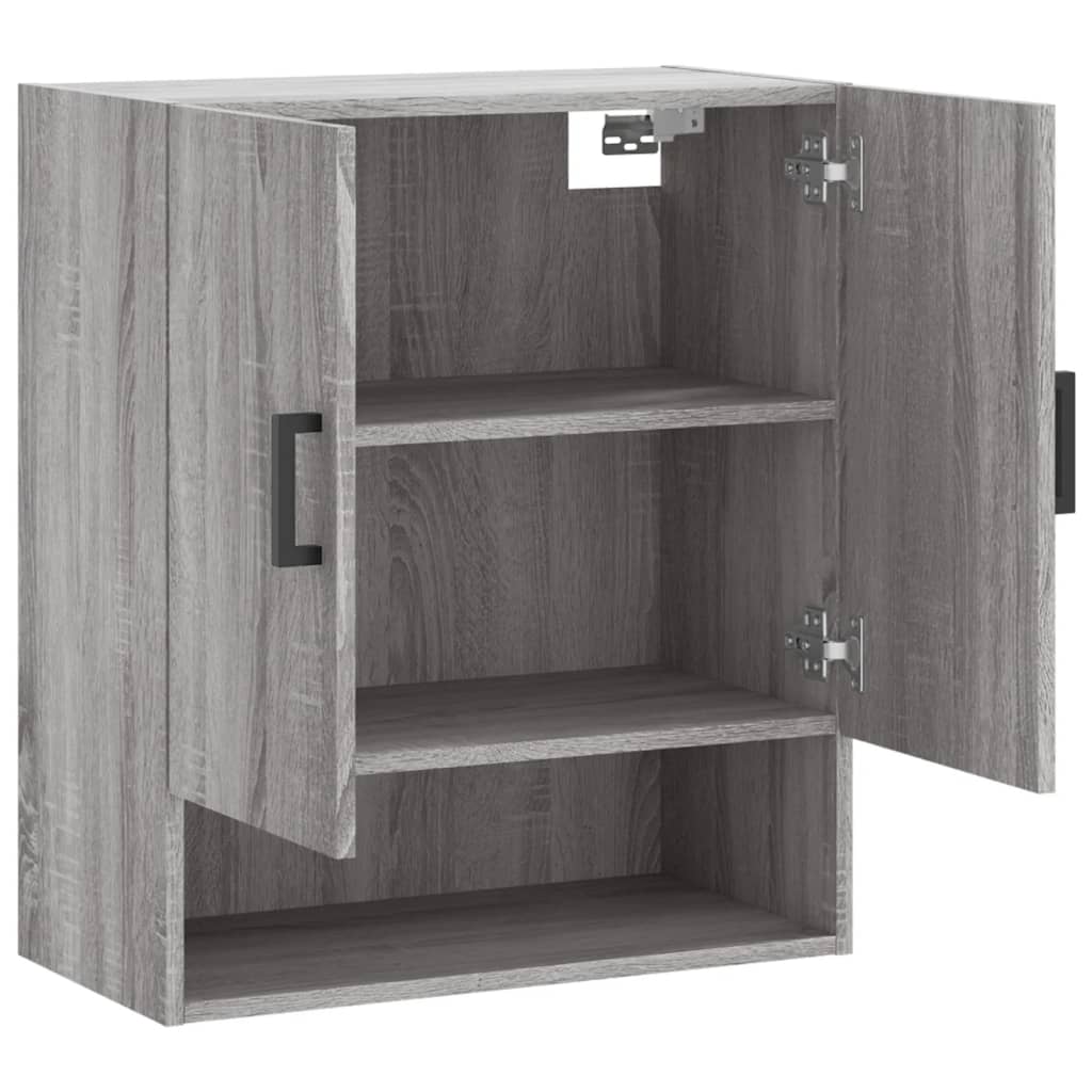 Wandkast 60x31x70 cm bewerkt hout grijs sonoma eikenkleurig is nu te koop bij PeponiXL, paradijselijk wonen!