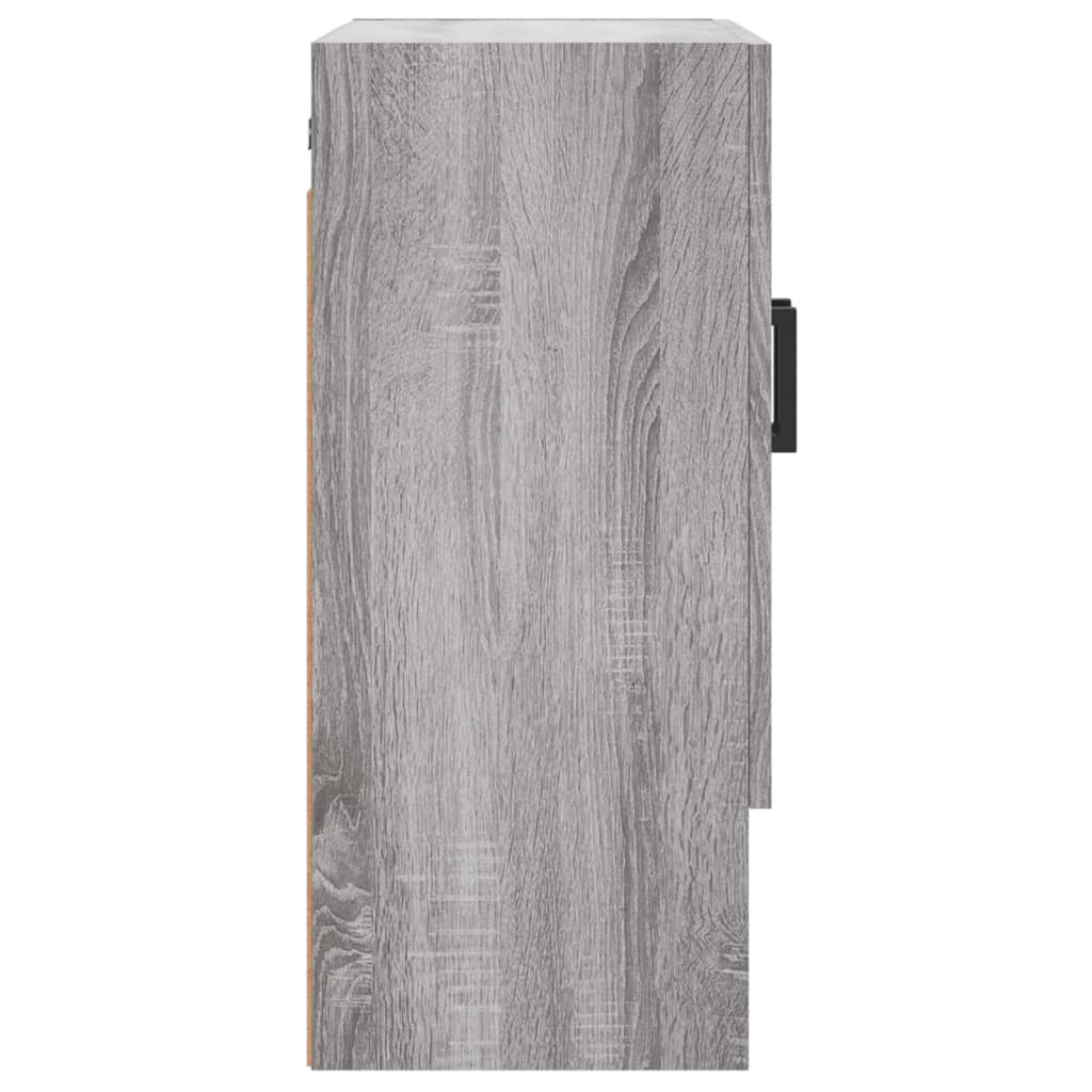Wandkast 60x31x70 cm bewerkt hout grijs sonoma eikenkleurig is nu te koop bij PeponiXL, paradijselijk wonen!