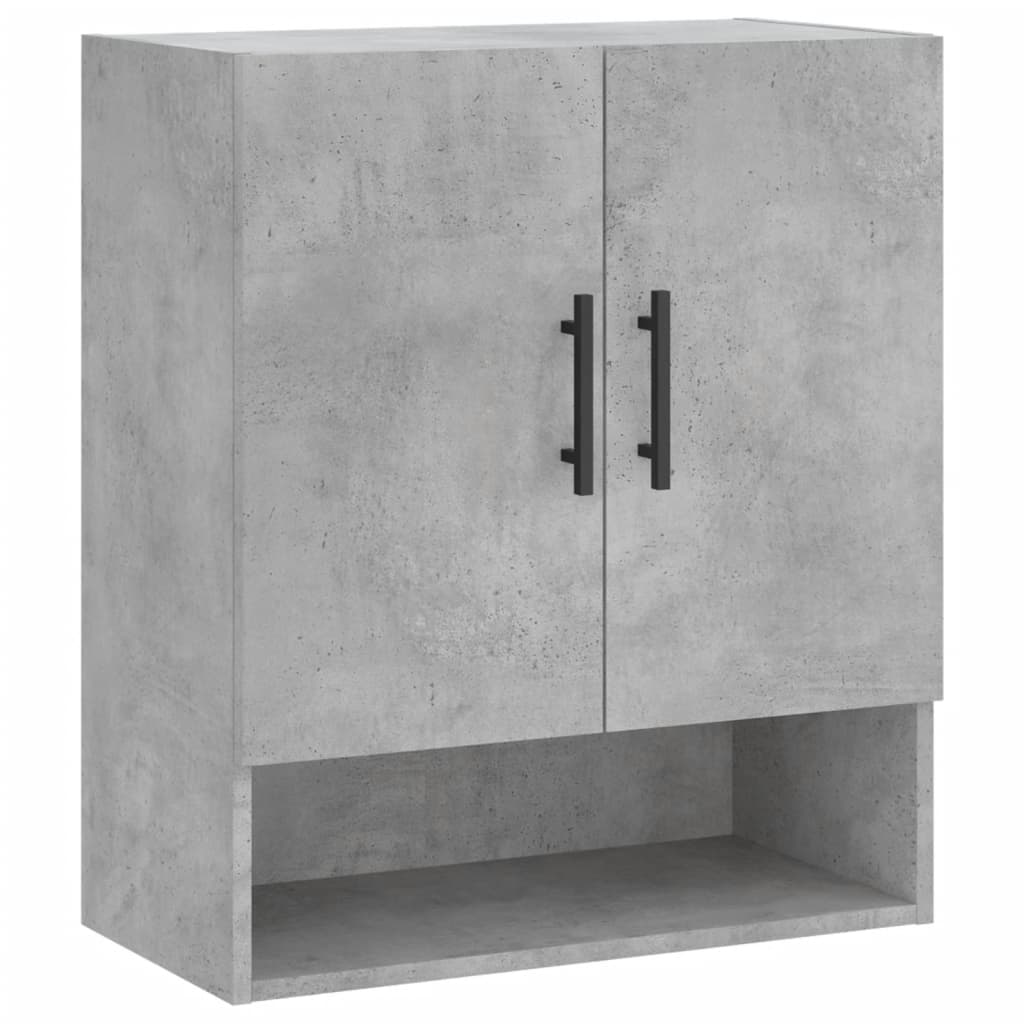 Wandkast 60x31x70 cm bewerkt hout betongrijs is nu te koop bij PeponiXL, paradijselijk wonen!