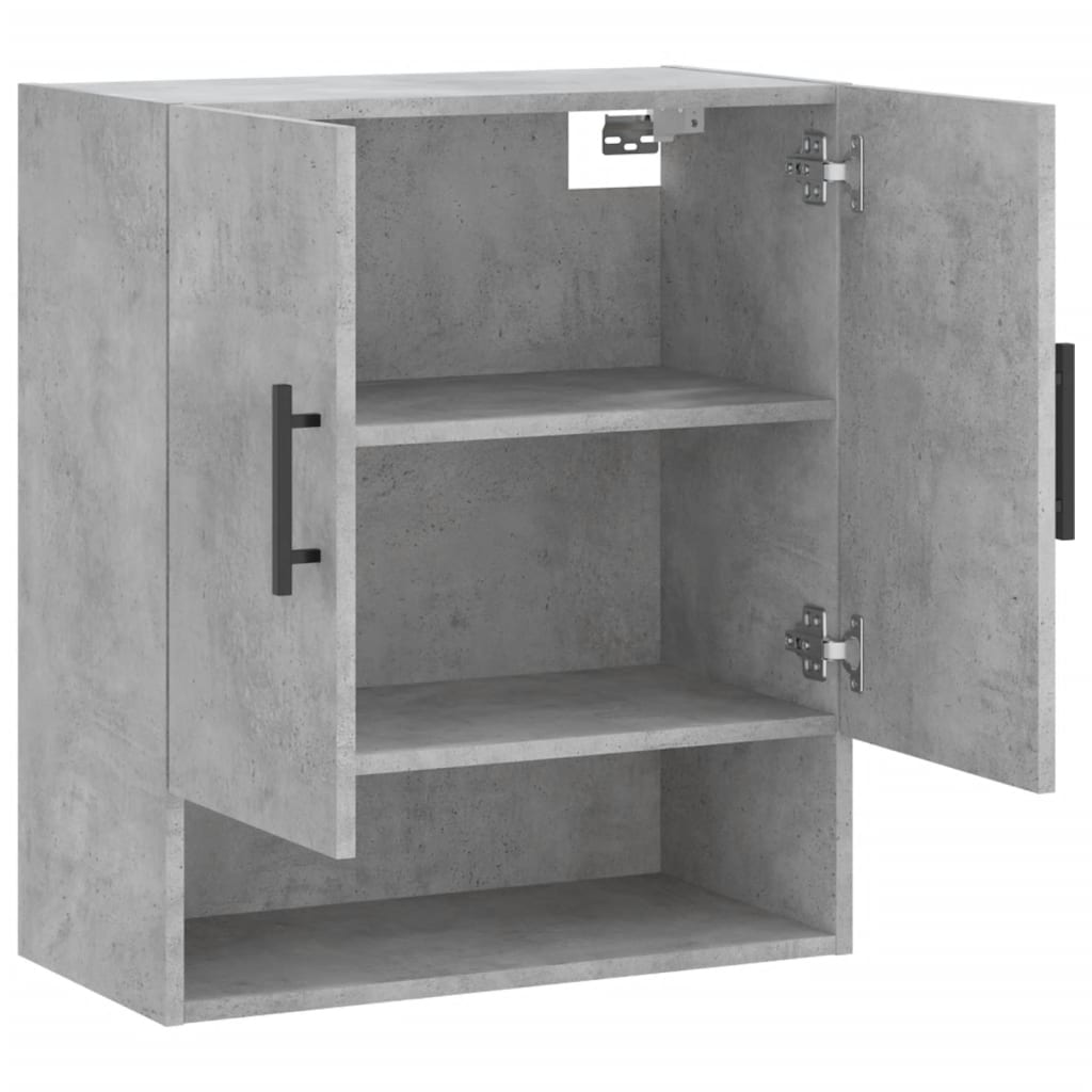 Wandkast 60x31x70 cm bewerkt hout betongrijs is nu te koop bij PeponiXL, paradijselijk wonen!