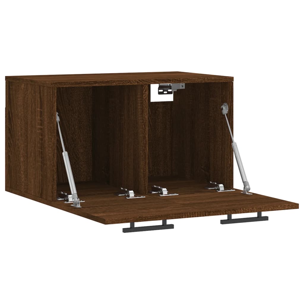Wandkast 60x36,5x35 cm bewerkt hout bruin eikenkleur is nu te koop bij PeponiXL, paradijselijk wonen!