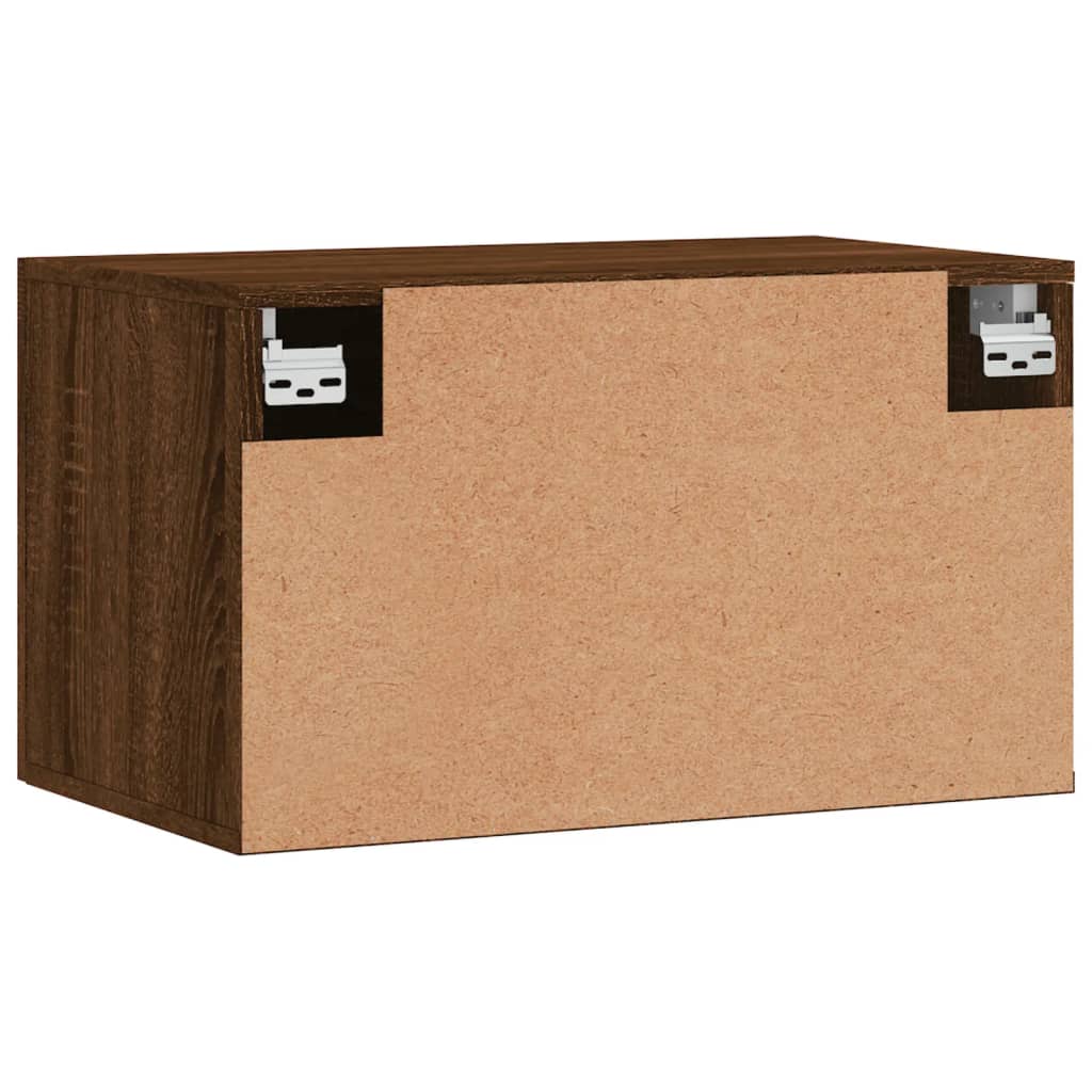 Wandkast 60x36,5x35 cm bewerkt hout bruin eikenkleur is nu te koop bij PeponiXL, paradijselijk wonen!