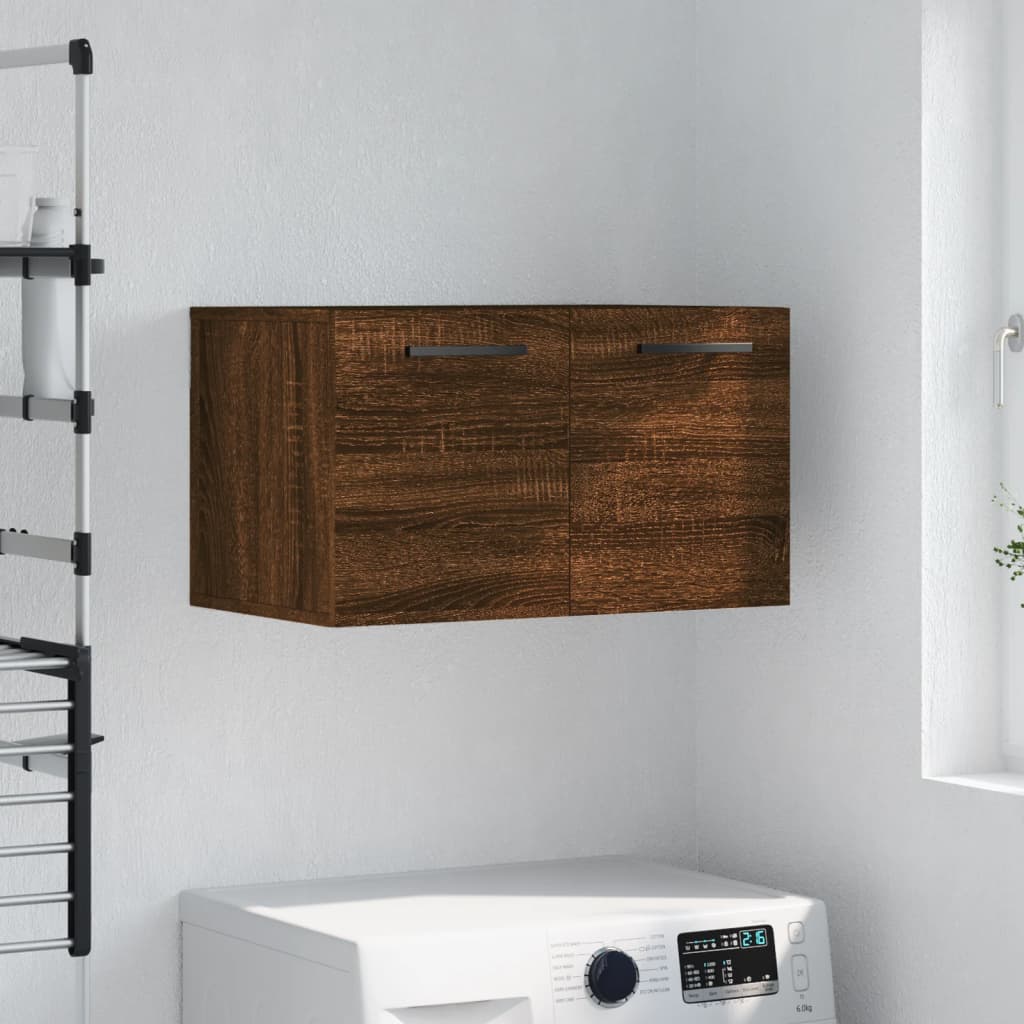 Wandkast 60x36,5x35 cm bewerkt hout bruin eikenkleur is nu te koop bij PeponiXL, paradijselijk wonen!