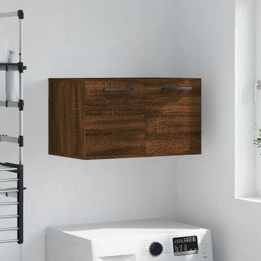 Wandkast 60x36,5x35 cm bewerkt hout bruin eikenkleur is nu te koop bij PeponiXL, paradijselijk wonen!