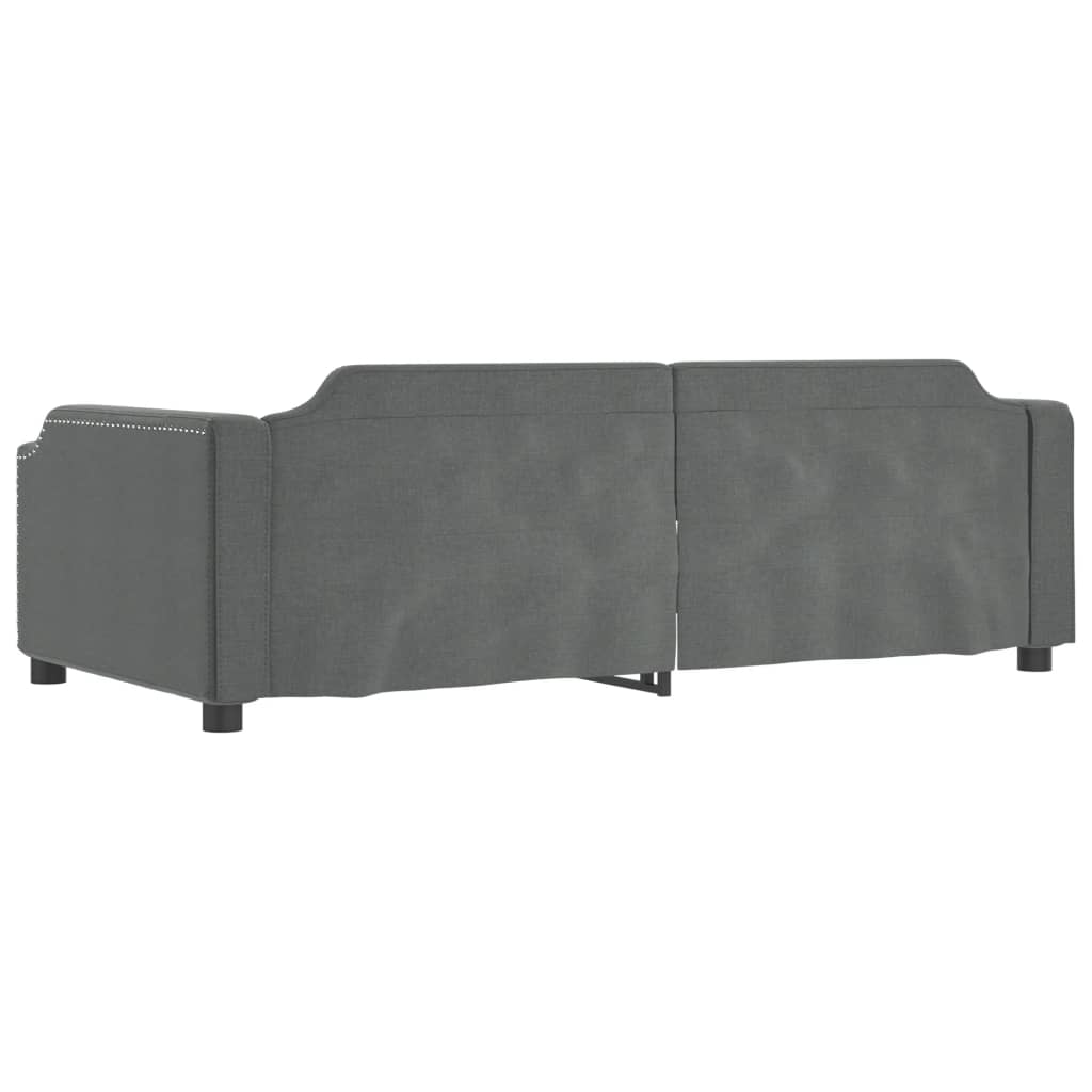 Slaapbank 80x200 cm stof donkergrijs is nu te koop bij PeponiXL, paradijselijk wonen!