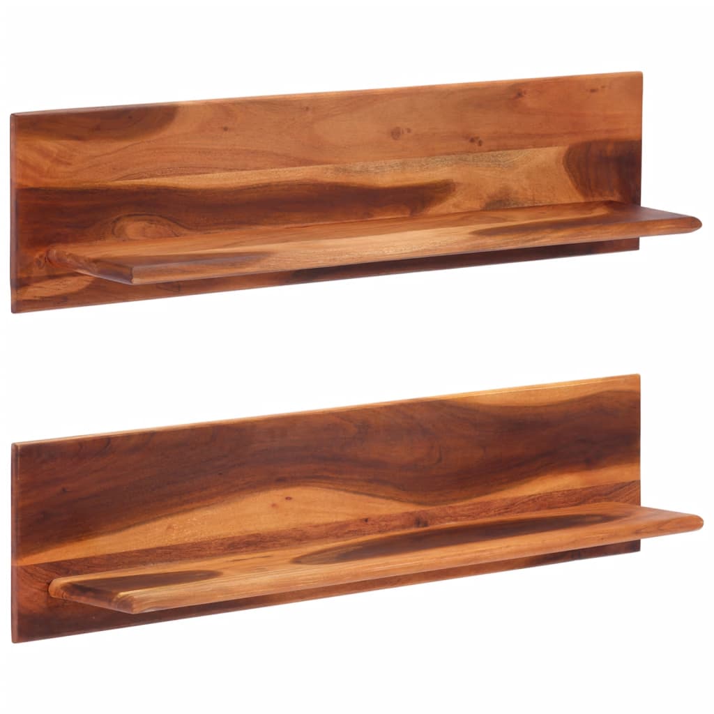Wandschappen 2 st 112x20x26 cm massief acaciahout is nu te koop bij PeponiXL, paradijselijk wonen!