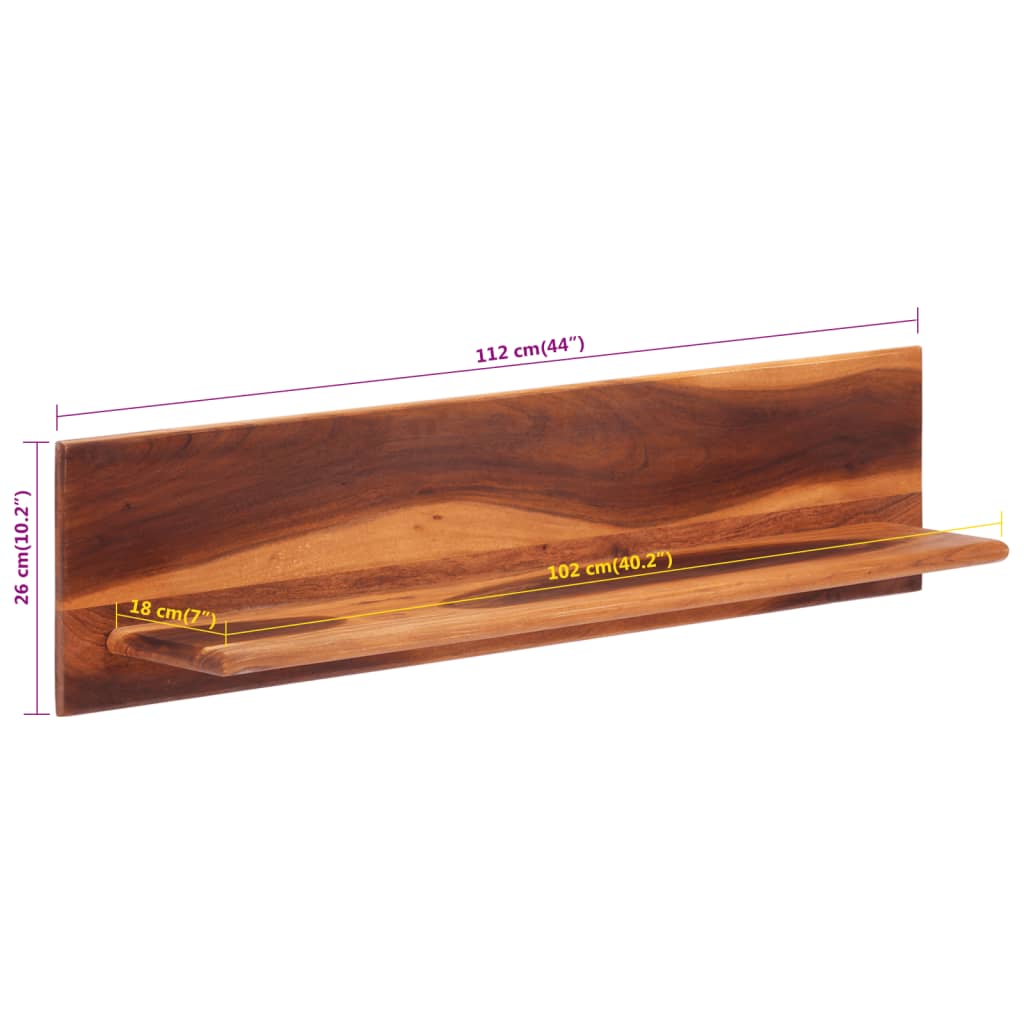 Wandschappen 2 st 112x20x26 cm massief acaciahout is nu te koop bij PeponiXL, paradijselijk wonen!