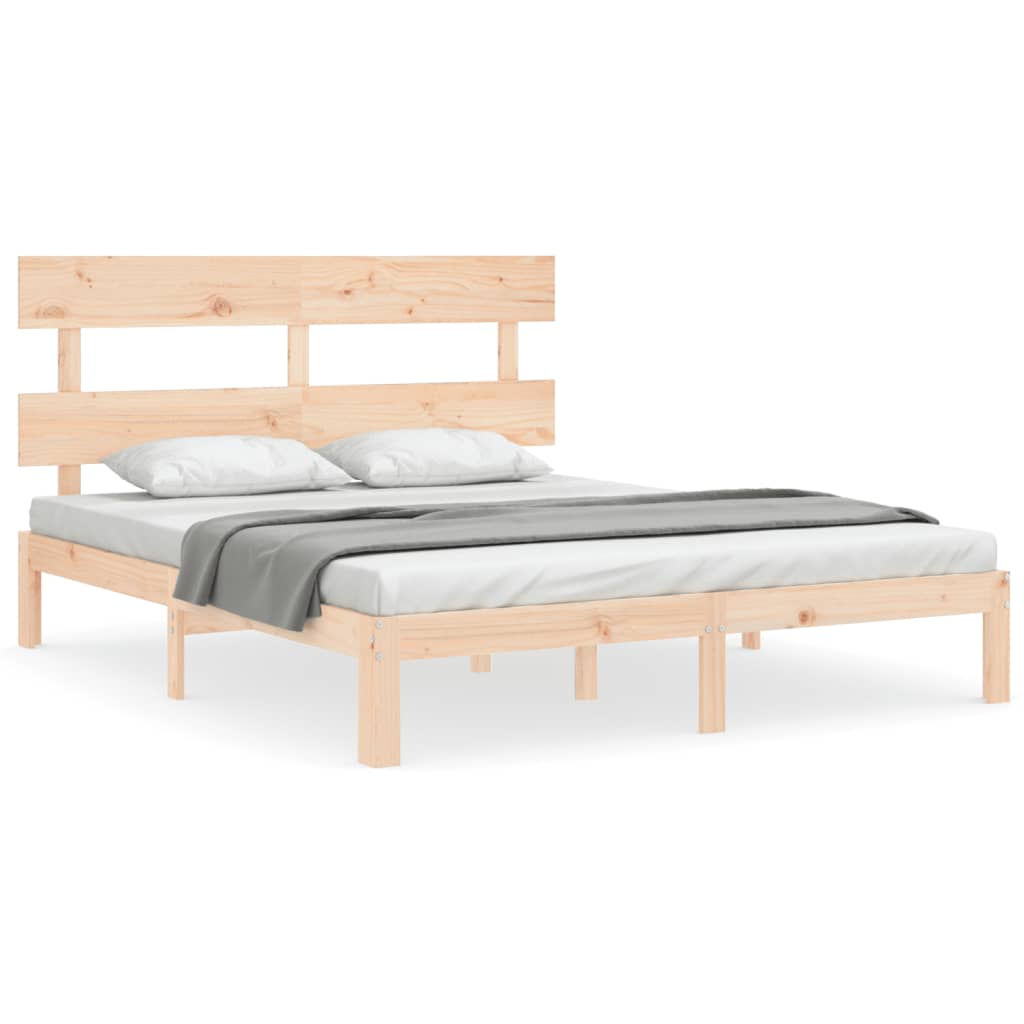 Bedframe zonder matras massief grenenhout 160x200 cm is nu te koop bij PeponiXL, paradijselijk wonen!