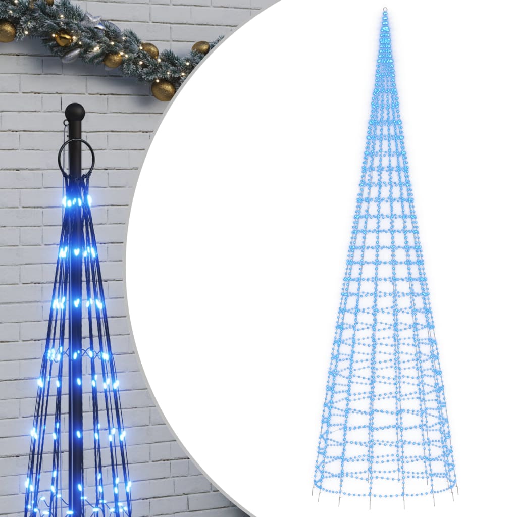 LED-kerstboom 3000 LED's 800 cm blauw is nu te koop bij PeponiXL, paradijselijk wonen!