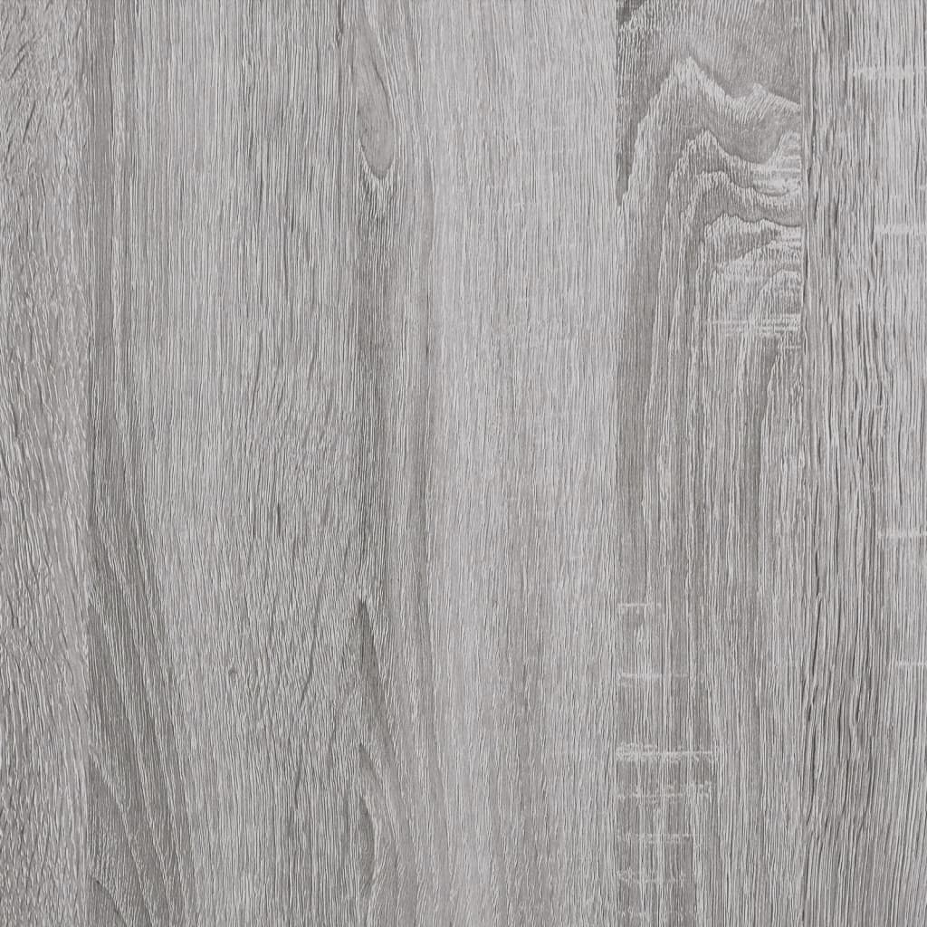 Wandschappen 2-laags met stangen 2 st 30x25x65 cm grijs sonoma is nu te koop bij PeponiXL, paradijselijk wonen!