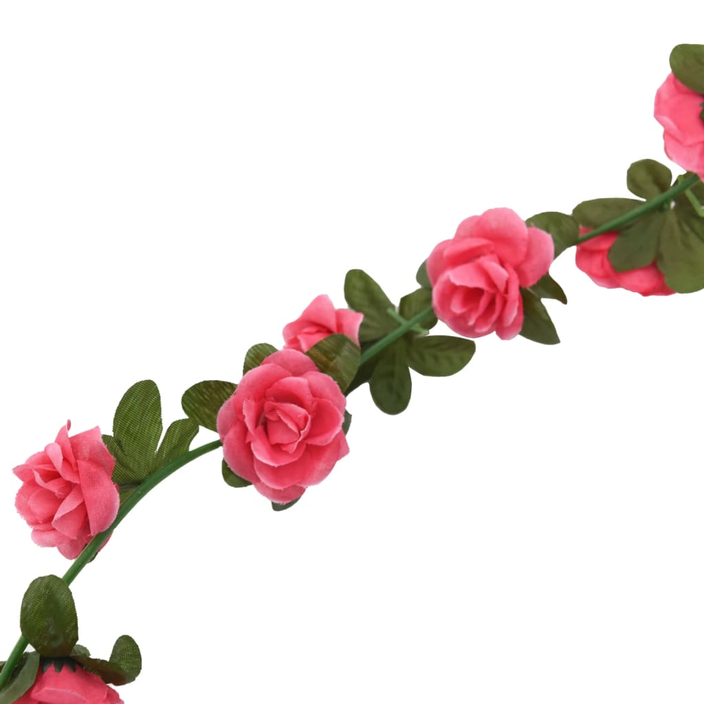 Bloemenslingers 6 st 240 cm roodroze is nu te koop bij PeponiXL, paradijselijk wonen!