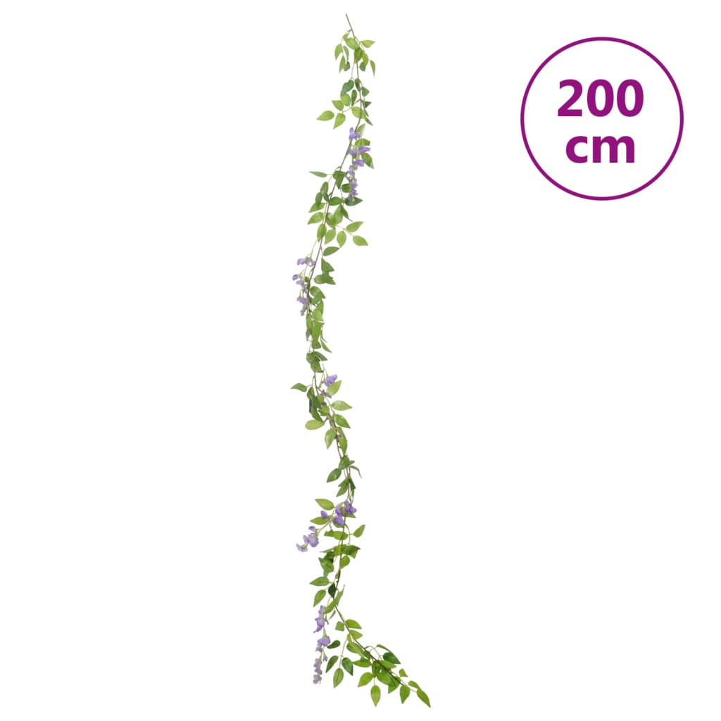 Bloemenslingers 6 st 200 cm paars is nu te koop bij PeponiXL, paradijselijk wonen!