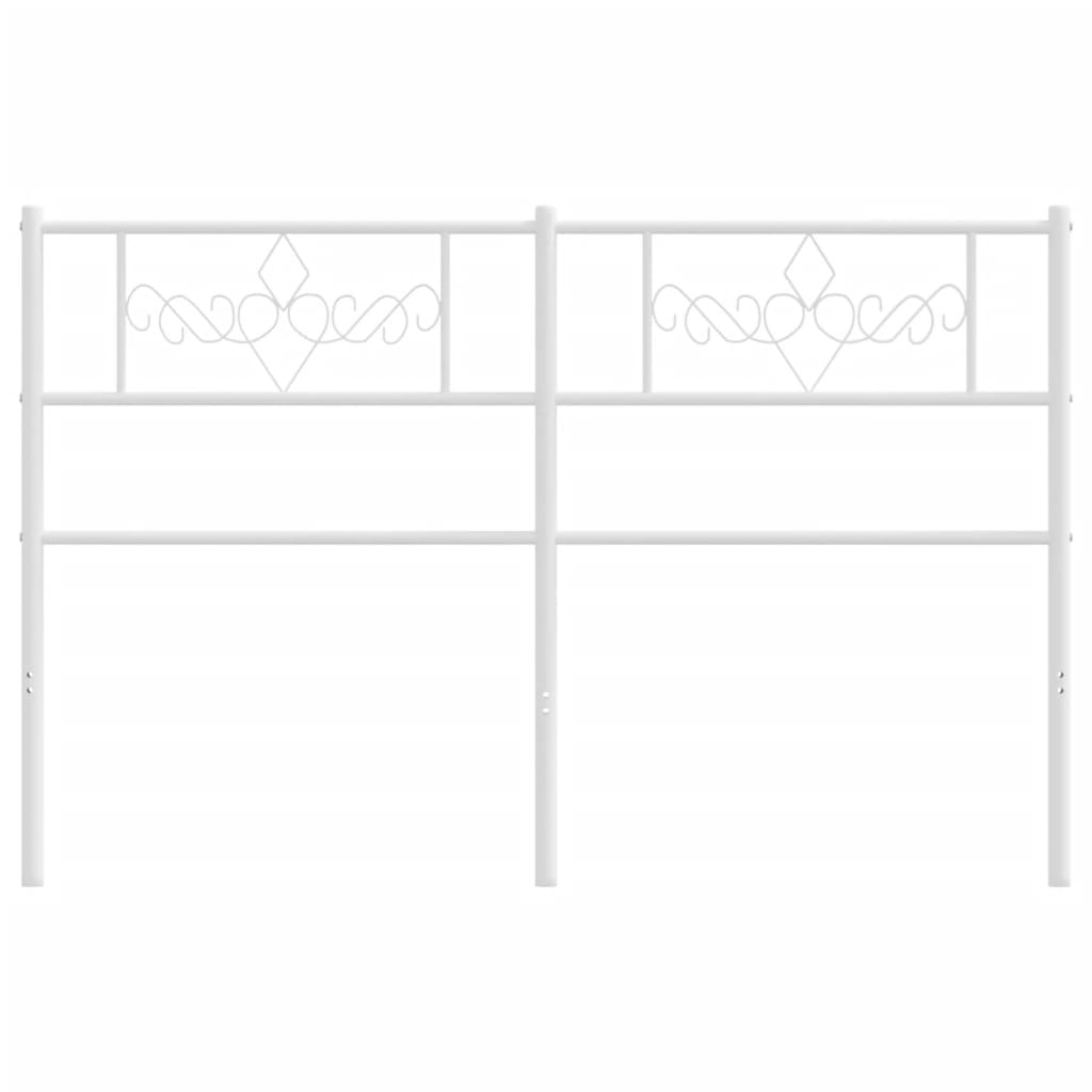 Vervangend hoofdbord 120 cm metaal wit is nu te koop bij PeponiXL, paradijselijk wonen!