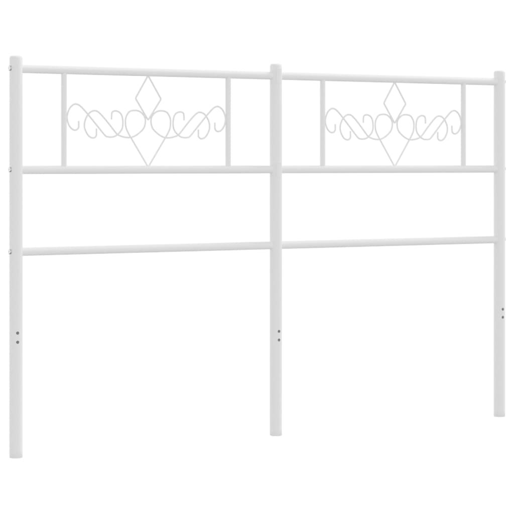 Vervangend hoofdbord 120 cm metaal wit is nu te koop bij PeponiXL, paradijselijk wonen!