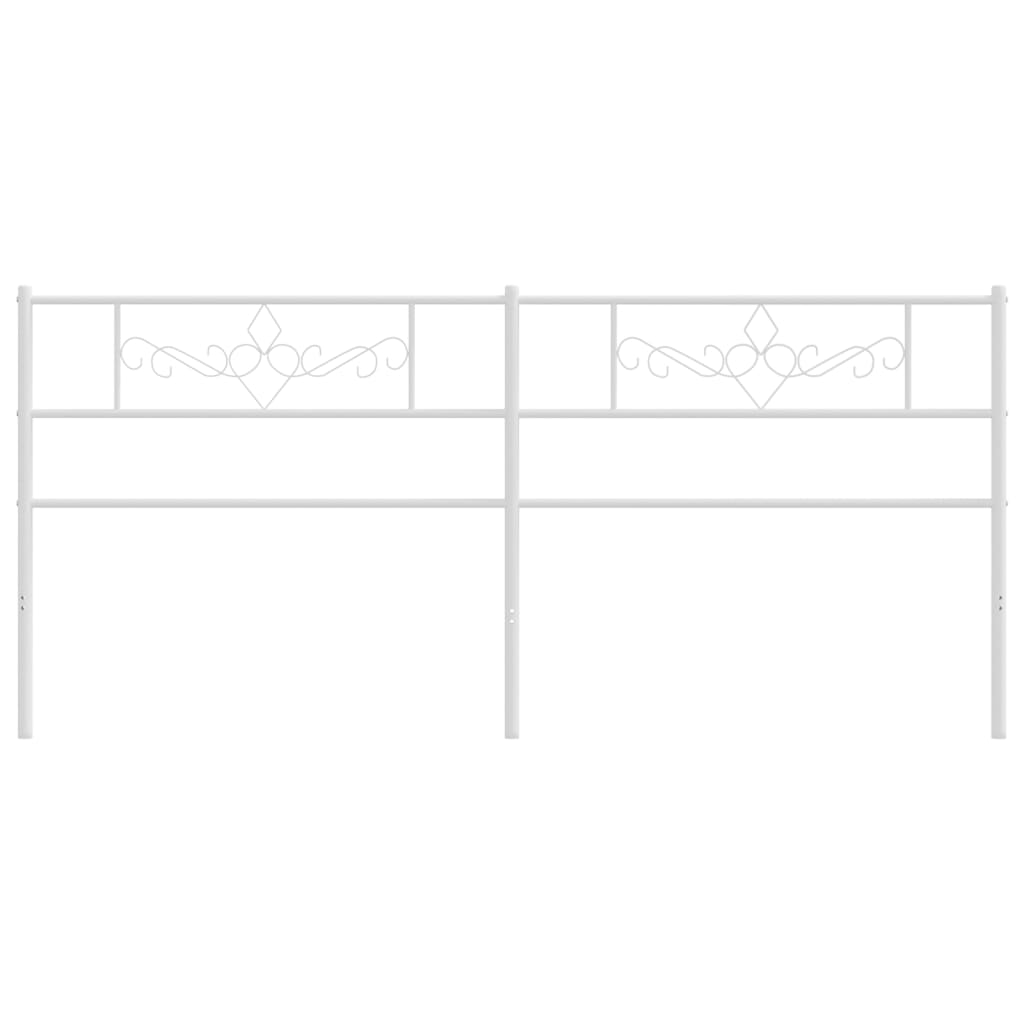 Vervangend hoofdbord 200 cm metaal wit is nu te koop bij PeponiXL, paradijselijk wonen!