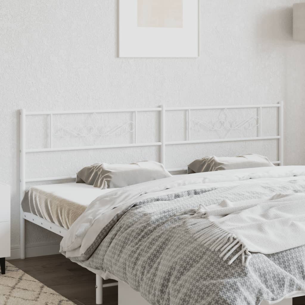 Vervangend hoofdbord 200 cm metaal wit is nu te koop bij PeponiXL, paradijselijk wonen!