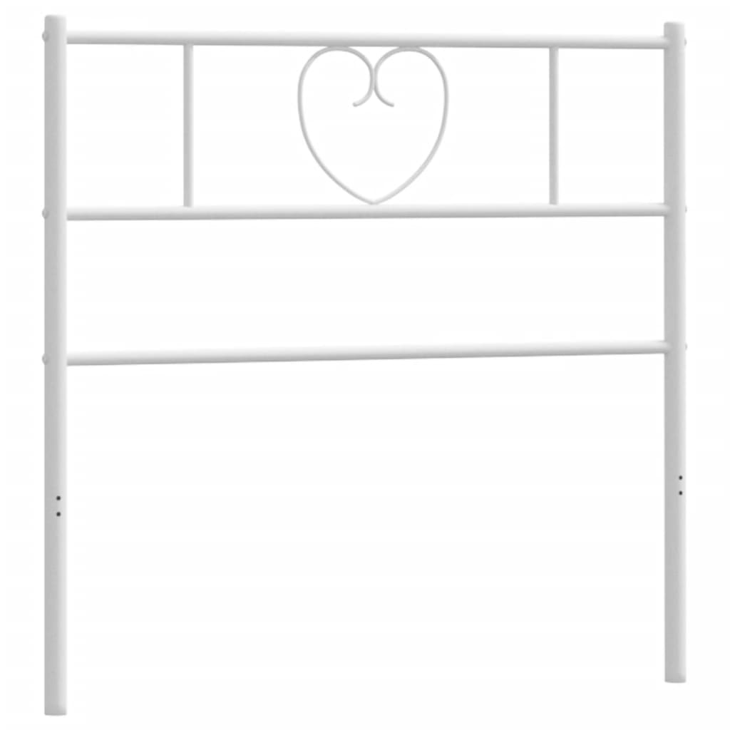 Vervangend hoofdbord 75 cm metaal wit is nu te koop bij PeponiXL, paradijselijk wonen!