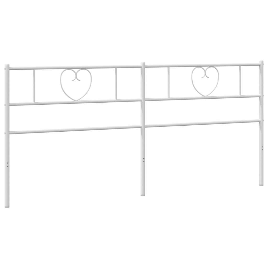 Vervangend hoofdbord 193 cm metaal wit is nu te koop bij PeponiXL, paradijselijk wonen!