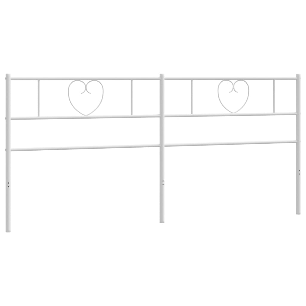 Vervangend hoofdbord 193 cm metaal wit is nu te koop bij PeponiXL, paradijselijk wonen!