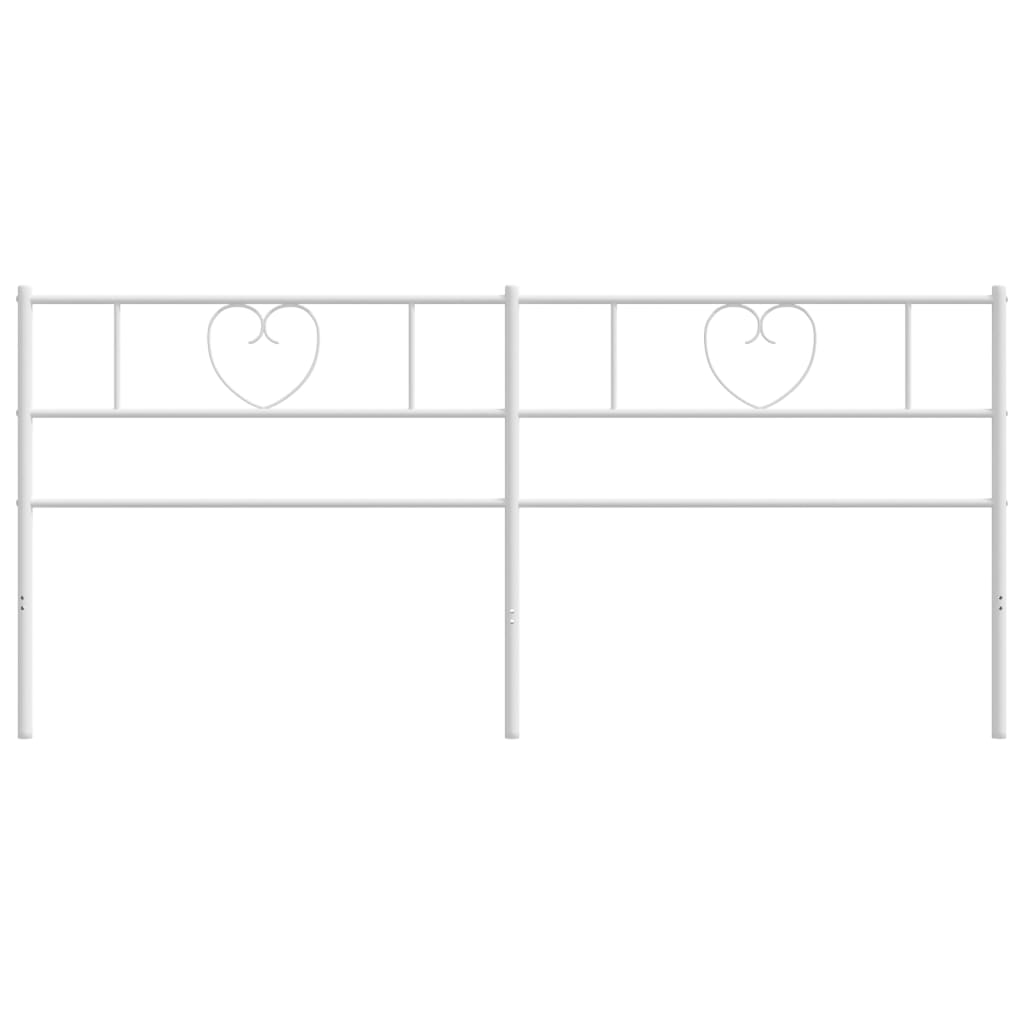 Vervangend hoofdbord 193 cm metaal wit is nu te koop bij PeponiXL, paradijselijk wonen!