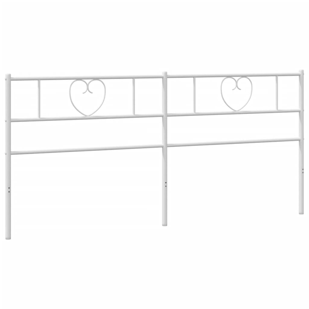 Vervangend hoofdbord 200 cm metaal wit is nu te koop bij PeponiXL, paradijselijk wonen!