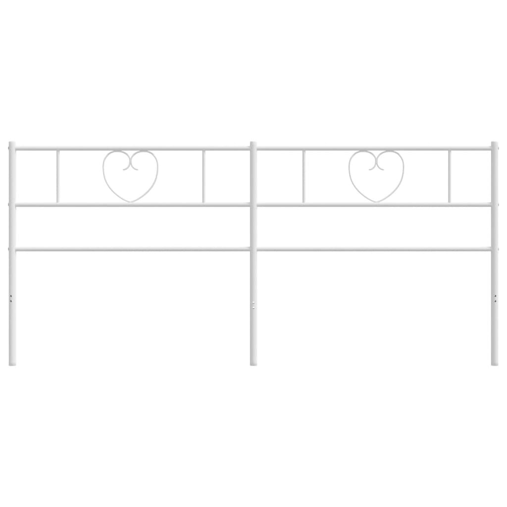 Vervangend hoofdbord 200 cm metaal wit is nu te koop bij PeponiXL, paradijselijk wonen!