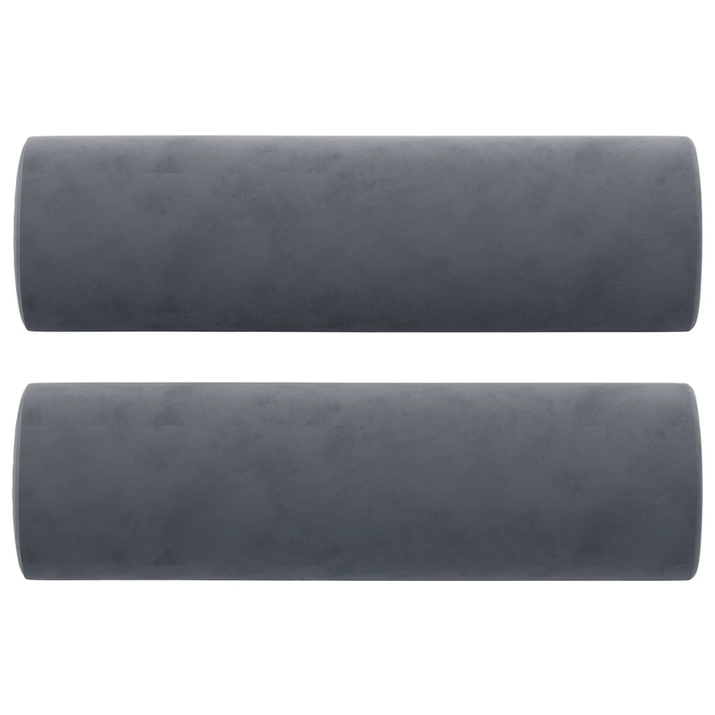 Tweezitsbank met sierkussens 140 cm fluweel donkergrijs is nu te koop bij PeponiXL, paradijselijk wonen!