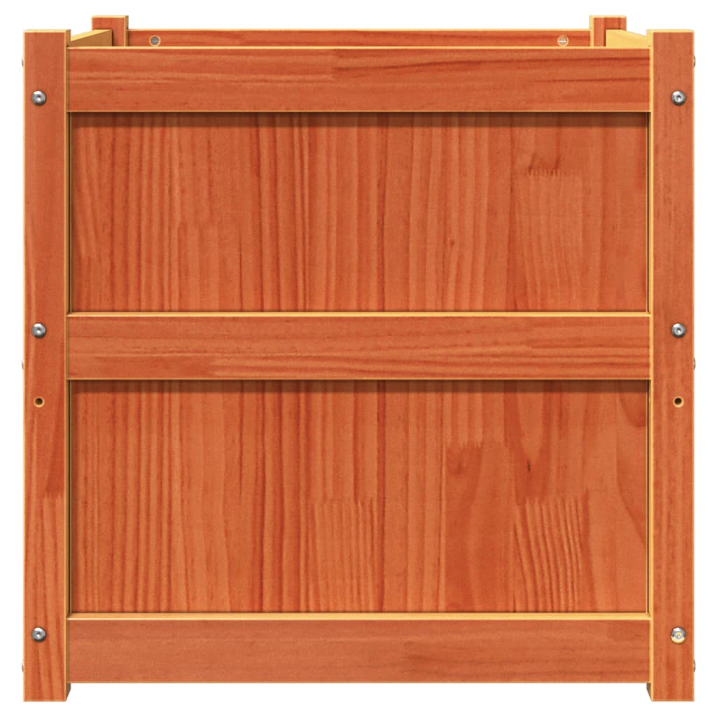 Plantenbak 60x60x60 cm massief grenenhout wasbruin is nu te koop bij PeponiXL, paradijselijk wonen!